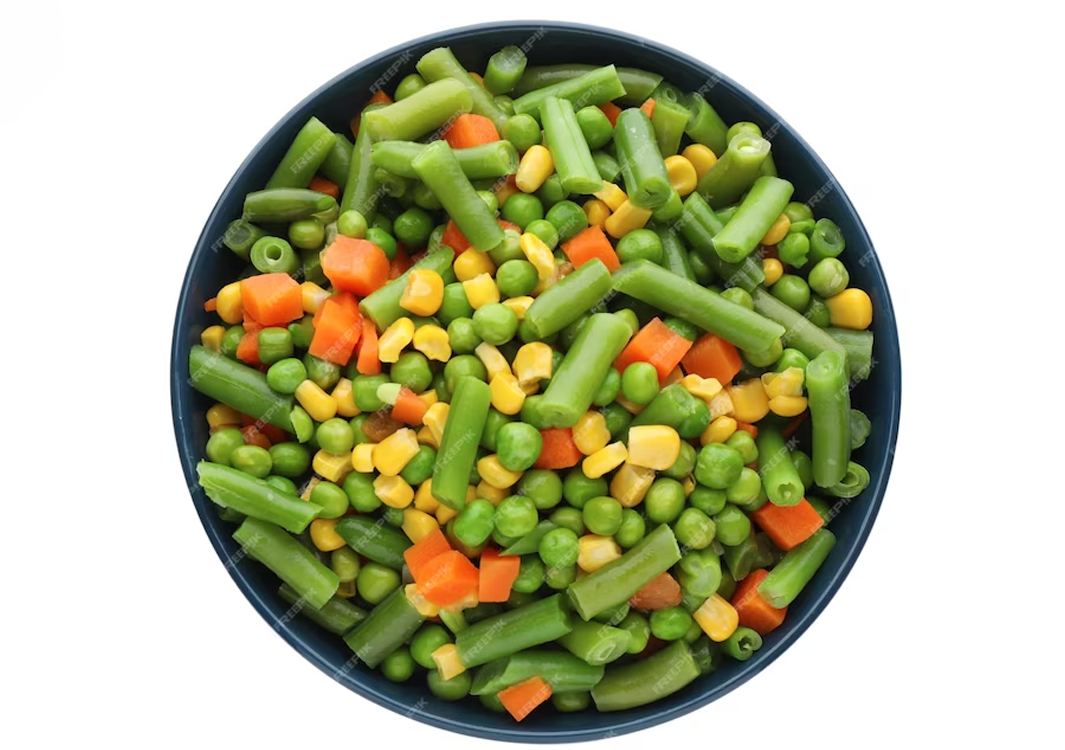 5-WAY MIX (Diced Carrots, Peas, Cut Green Beans,  Sweetcorn, Broad Beans)
